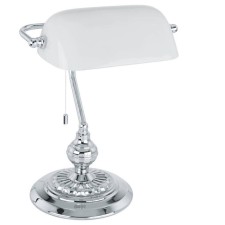 Banker 1x60W desktop E27 Chrome 27.5x39cm