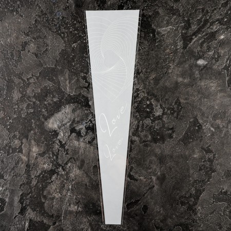 Package Concert Flowers, "Love at first sight", 12.5+4x45 cm, white-2