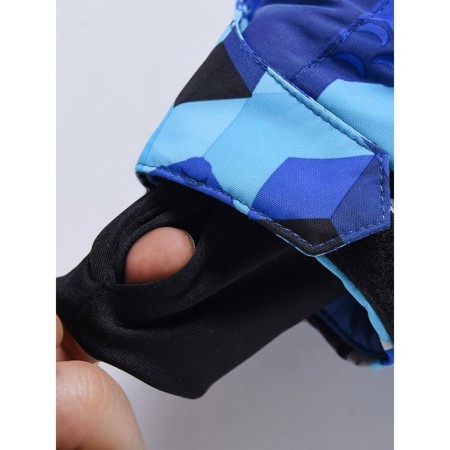 Ski costume for a boy, height 110 cm, blue color-6
