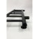 Water towel "Sanprise" Aurora P6, 200x800 mm, side connector., Black matte