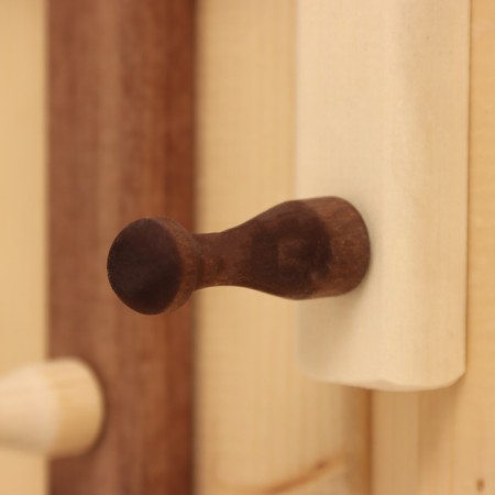 Carved mirror with a shelf, 3 hooks, combined-5