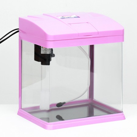 The Seastar HX-240F Aquarium includes: LED lamp, filter, 10 l, pink