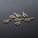 Holder for the pendant CM-936, (set 10 pcs.) 1.2 × 0.5 × 0.1 cm, color gold