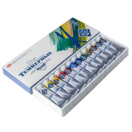 Temporary paints in tubes, set of 12 colors x 18 ml, ZHK "Master class", 16412095