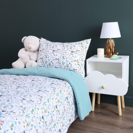 Kid kit: blanket 160x220 cm, sheet 90x190 cm, pillowcase 50x70 cm
