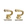 Hook for curtains ks003, one -rod, color gold