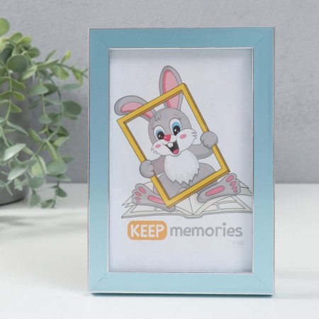 Photo frame Plastic "Watercolor" 10x15 cm, blue-4