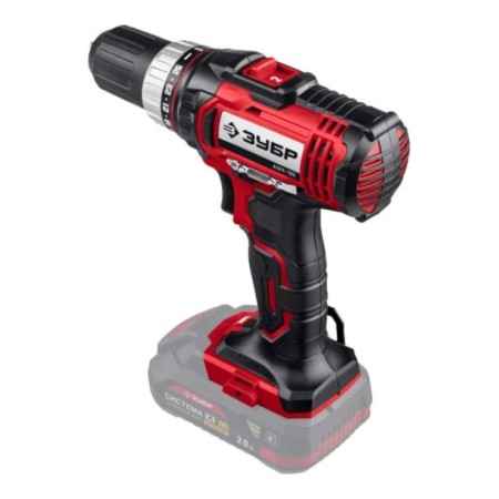 Drill-shuruvret bison, battery, without battery and z much, BZP, 2-13 mm, 0-400 / 0-1400 rpm-2