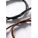 Bracelets "Demetrons" Panda, black-brown color, l = 12.5 cm