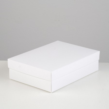 Cardboard box without window, white, 21 x 15 x 5 cm-1
