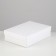 Cardboard box without window, white, 21 x 15 x 5 cm