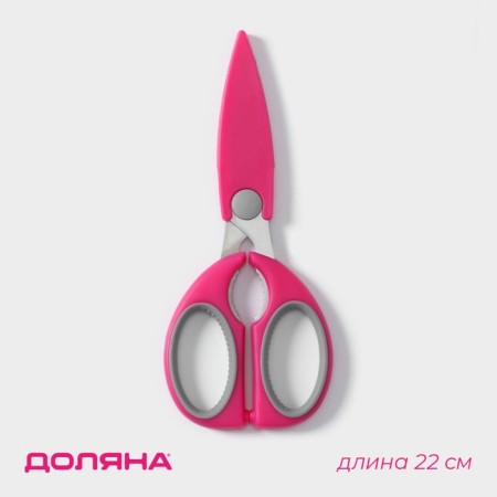 Scissors kitchen shares "Elba", 22 cm, pink color