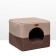 House-Transformer "Square", Rogozhka, Poron, 43 x 42 x 34 cm, beige-brown