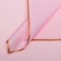 Flowers Flowers "Bronze Strip", light pink, 58 x 58 ± 5% cm