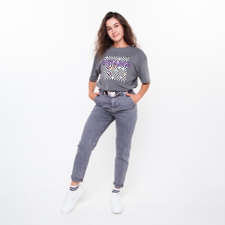 Female jeans, gray color, size 26 (42)