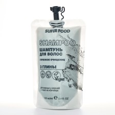Шампунь для волос Café mimi Super Food «Глубокое очищение. 3 глины», 100 мл