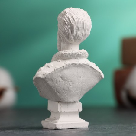Bust "Tsar Ivan V" White, 4x2x7cm-2