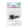Rifle eyes with plugs, transpares, set 4 pcs., Color is green, set 1 pc. 1.3*1.3 cm