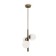 Suspended lamp 60W, 3KHE27, 91.8x30 cm, brass