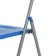 Folding chair on a metal frame, blue