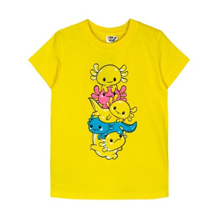 T -shirt nursery, height 128 cm, yellow color