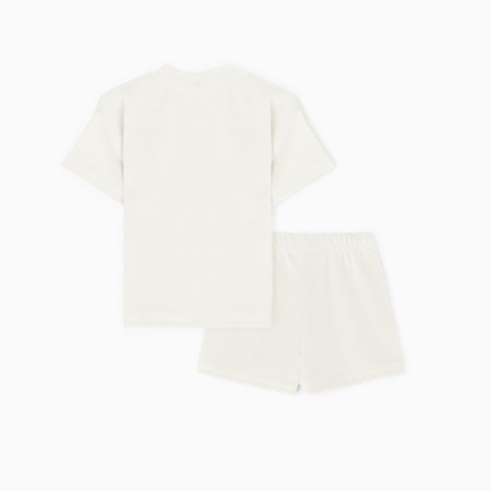 Costume (shorts and T -shirt) crumb I Plushy, p. 86-92 cm, milk-4
