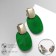 Earrings Assorted Tanzania Purvapers Ovals, green color in gold