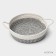 Basket for storage ladled handmade LadOOM "Visavi", with handles, 34 × 25 × 7 cm, color gray color