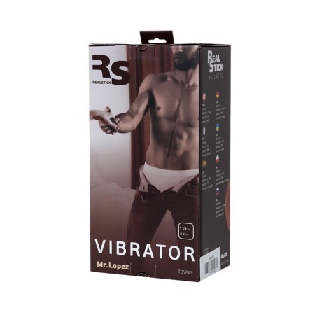 Toyfa RealStick Elite Mulatto vibrator, realistic, on suction cups, mulatto, 13 cm-5
