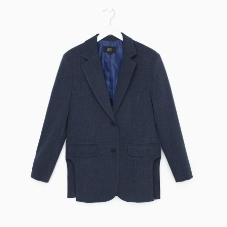 Women's jacket with side cuts MIST Size 40-42, blue color-6