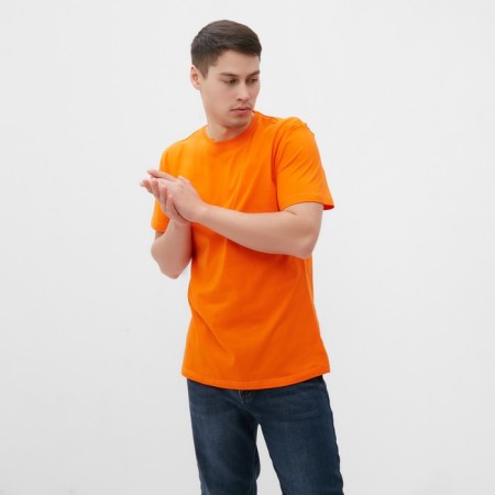 T -shirt male, orange color, size 50