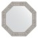Mirror in the baguette frame, a wave of chrome 90 mm, 71x71 cm