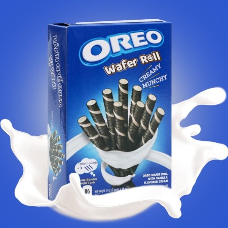 Cookies Oreo Wafer Roll Vanilla, 54 g