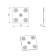 The plate fastener tundra Krep, 48x48x1.2 mm, zinc, in packaging 1 pc.