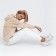 Hudy female minku: casual collection beige color, pr 48