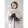 Female gloves, size 7.5, without insulation, black color