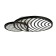 The lamp wall-flowing mantra collage, LED, 3000LM, 3000K, 560x102x400 mm, black color black