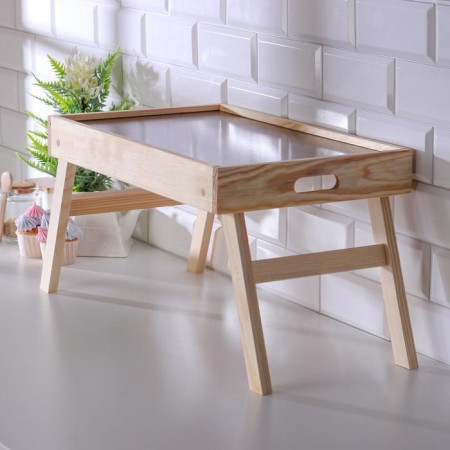Folding breakfast table, 50 × 30cm, with handles-5