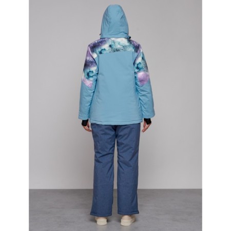 Ski jacket female winter, size 54, blue color-11