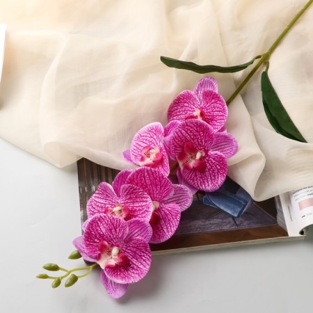 Artificial Flowers "Orchid Falalanopsis" premium, 7x55 cm, lilac
