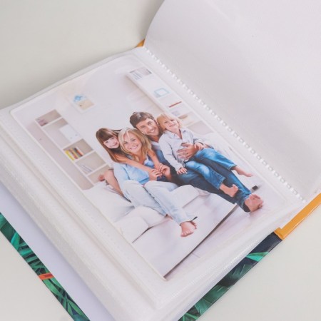 Photo album in 100 photos 10x15 cm, plastic. Belle Fleur sheets Paradise Flower-2