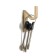 Furniture hook cappio anemone, one -rod, color mat gold