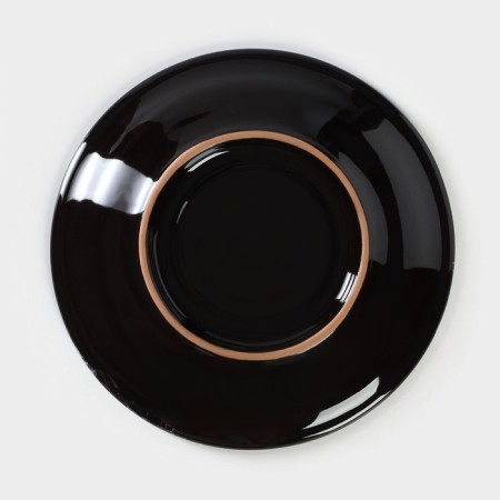 Ceramic “Veil” saucer, d = 15.5 cm, h = 2.5 cm-3