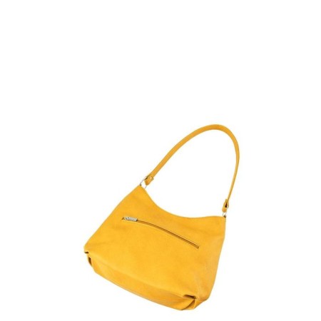 Bag bag claim. Kozh, lightning department, yellow color 30x10x25cm-1