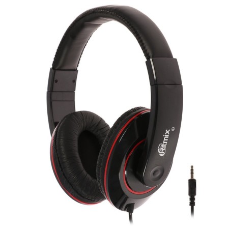 Ritmix RH-525 headphones, full-size, 99 dB, 32 Ohm, 3.5 mm, 2 m, black