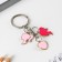 Key keychain "Only Pink", 2.5 x 9 cm