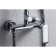 Shower column Bravat Opal R with a shower mixer (upper shower of a round shape)