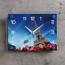Watching clock, interior: city, 