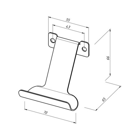Universal bracket for game joysticks, wall, white-6