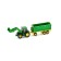 A toy tractor with bucket and trailer-room John Deere, scale 1:87